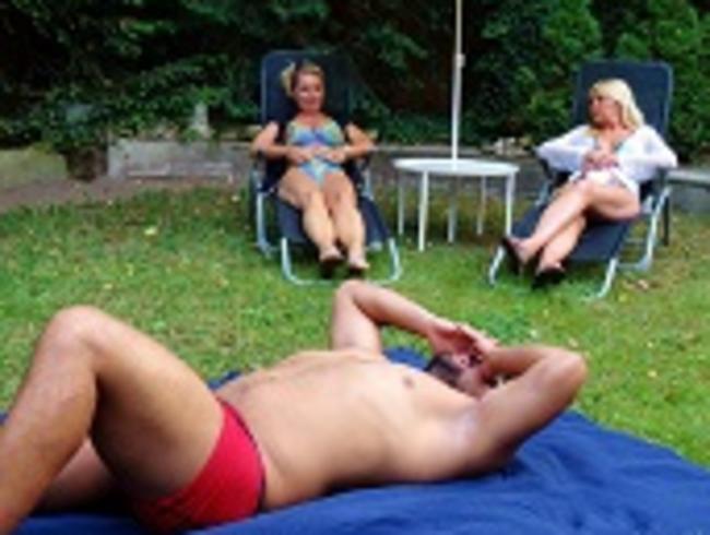 BiJenny Porno Video: FFM Geiler 3er im Gemeinschaftsgarten